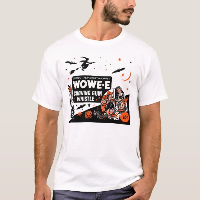 Camiseta del silbido de Halloween Wowe-e (Anverso)
