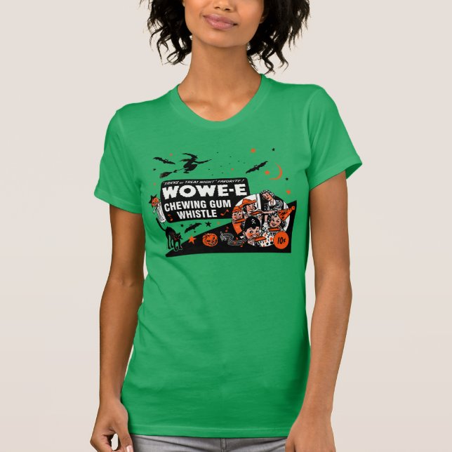 Camiseta del silbido de Halloween Wowe-e (Anverso)