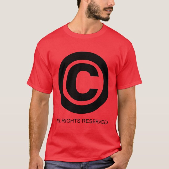 Camiseta del símbolo de Copyright (Anverso)