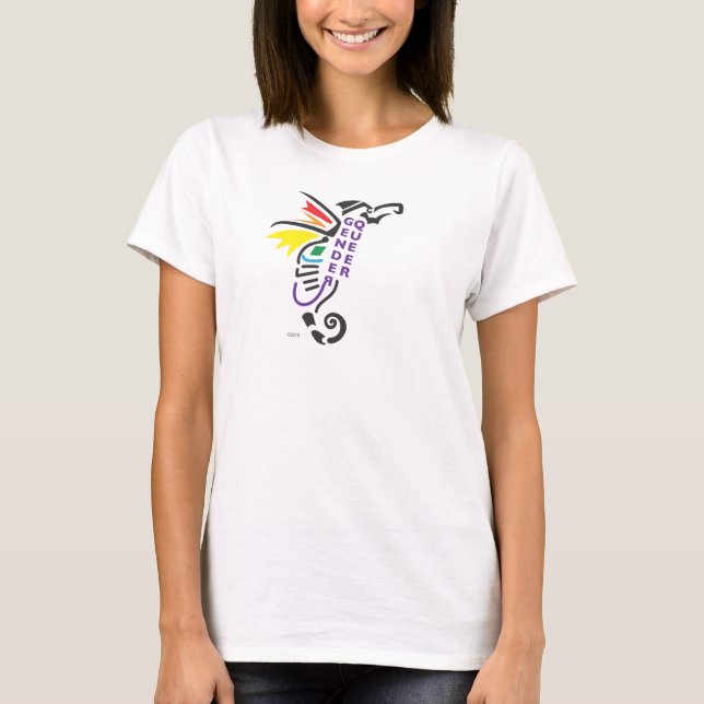 Camiseta del símbolo de Genderqueer (Anverso)