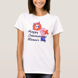 Camiseta del Símbolo de la Mujer Feliz Día de la M