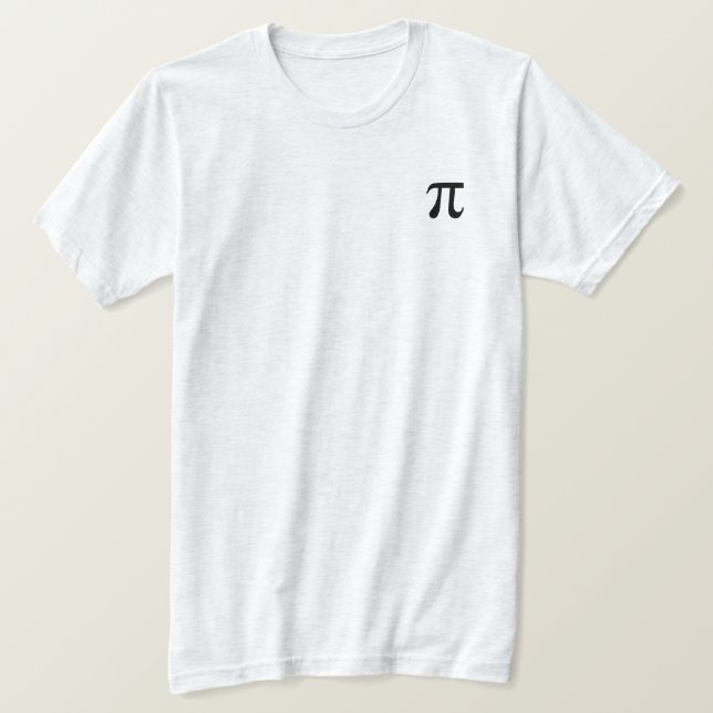 Camiseta del símbolo de Pi (Anverso del diseño)