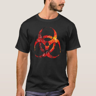 Camiseta del símbolo del Biohazard