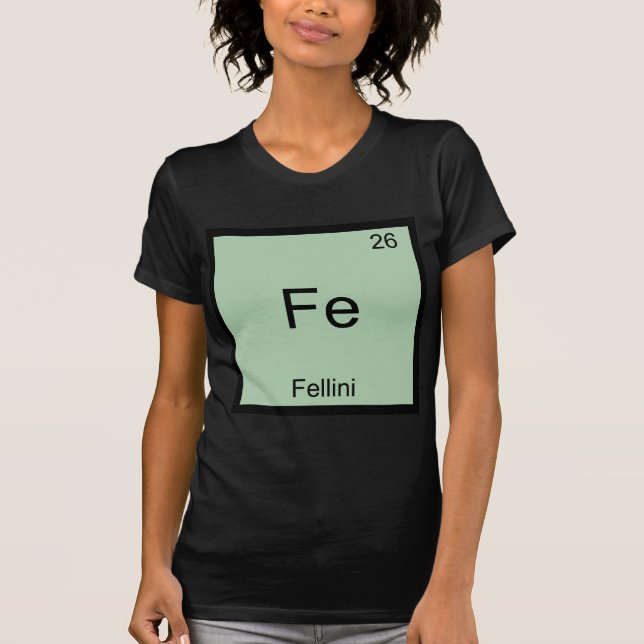 Camiseta del símbolo del elemento de química diver (Anverso)