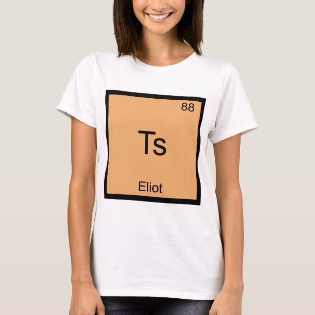 Camiseta del símbolo del elemento de química diver (Anverso)