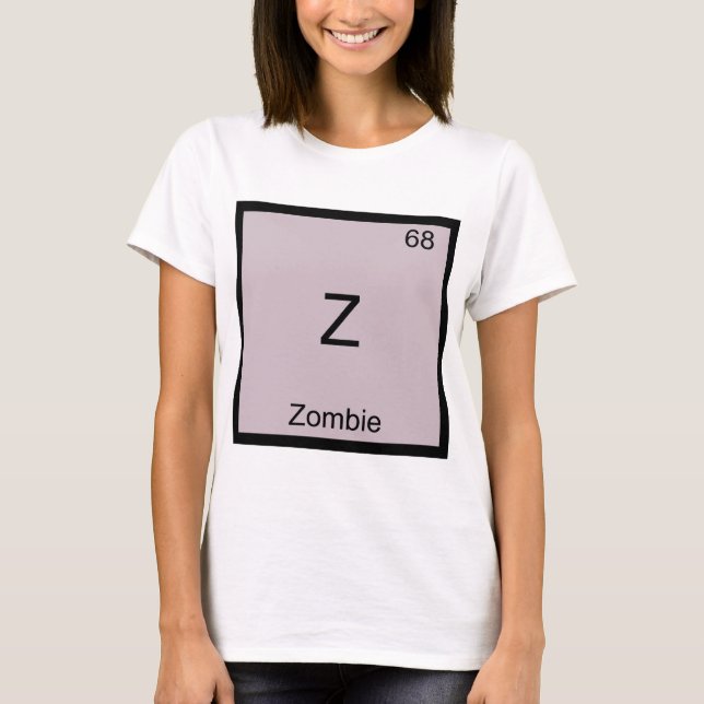 Camiseta del símbolo del elemento químico divertid (Anverso)