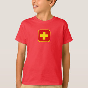 Camiseta del símbolo del salvavidas del niño