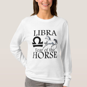 Camiseta del símbolo zodiacal del año del caballo 