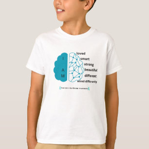 Camiseta del síndrome de Kids I Am Tourette