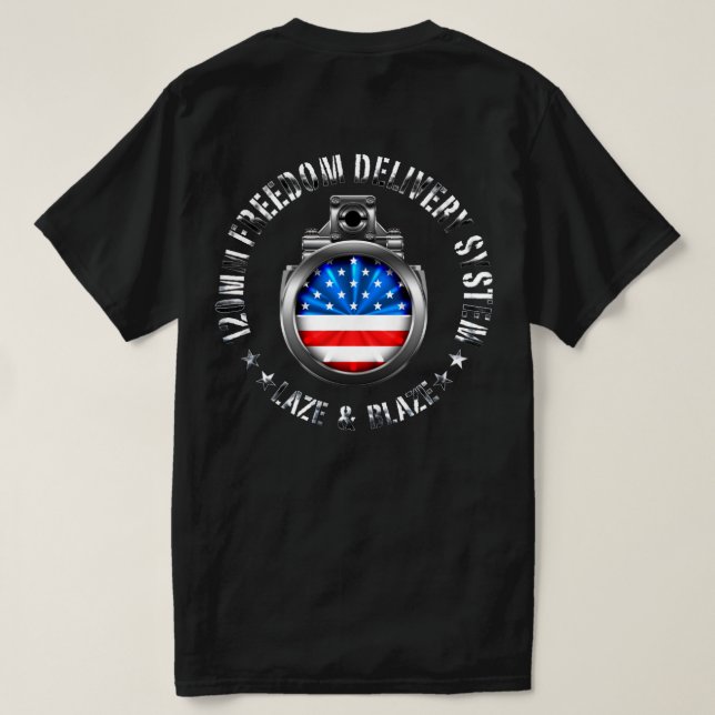 Camiseta del SISTEMA DE ENTREGA DE LIBERTAD (Reverso del diseño)