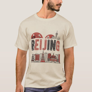 Camiseta del Skyline de Beijing