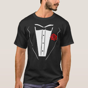 Camiseta del smoking - camisa oscura