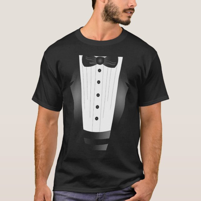 camiseta del smoking de la falsificación del novio (Anverso)