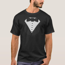 Camiseta del smoking de los hombres