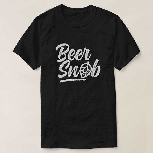 Camiseta del snob de la cerveza (Diseño del anverso)