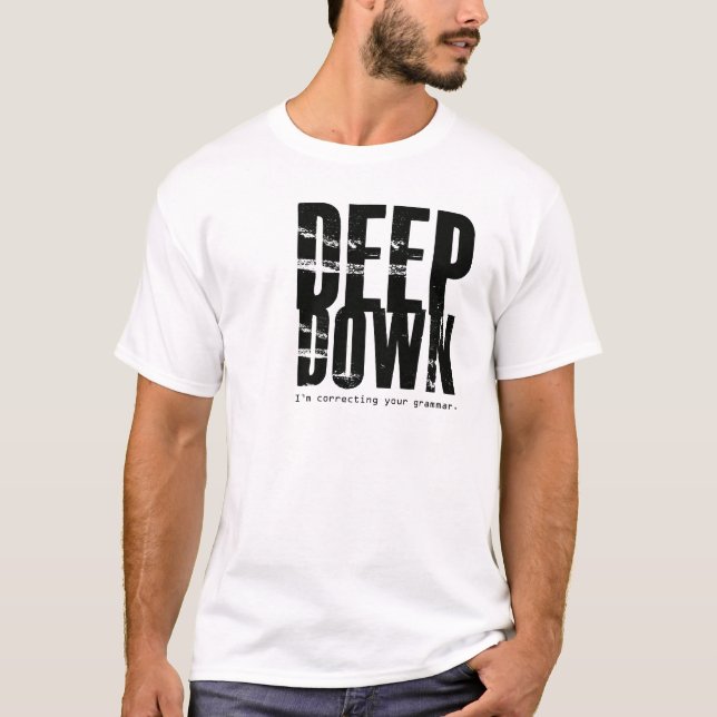 Camiseta del snob de la gramática (Anverso)