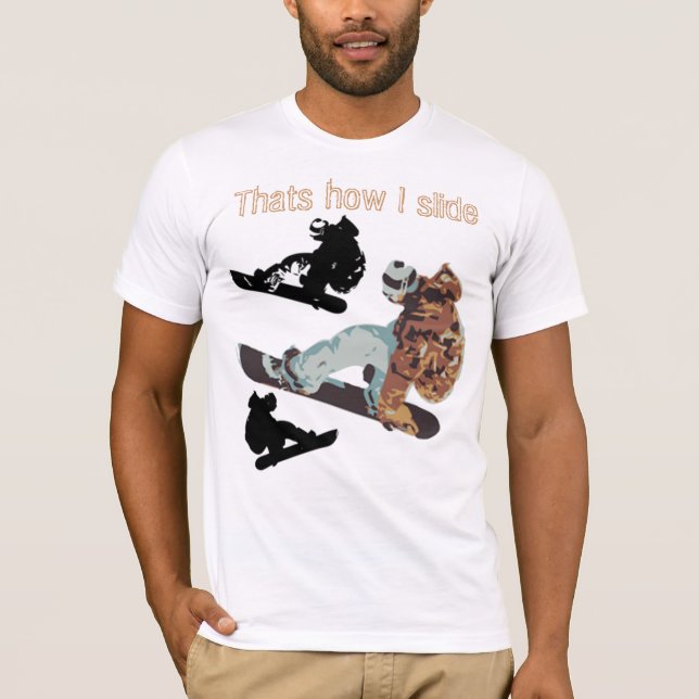 camiseta del snowboarder - modificada para (Anverso)