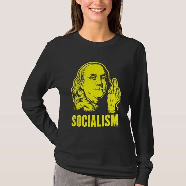 Camiseta del socialismo de Ben Franklin F (Anverso)