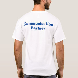 Camiseta del socio de comunicación