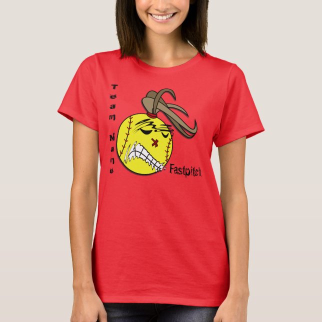 Camiseta del softball de Fastpitch (Anverso)