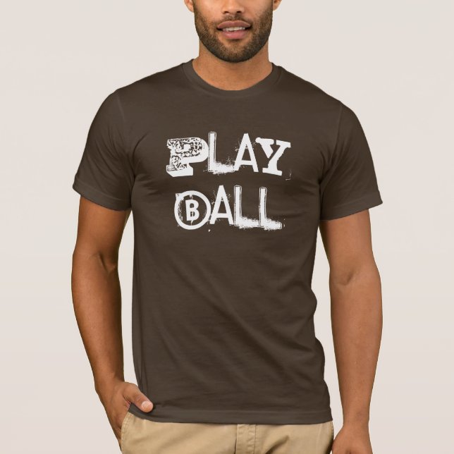Camiseta del softball para hombre (Anverso)