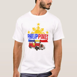 Camiseta del sol de Filipinas | Jeepney | Filipino