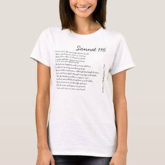 Camiseta del soneto 116