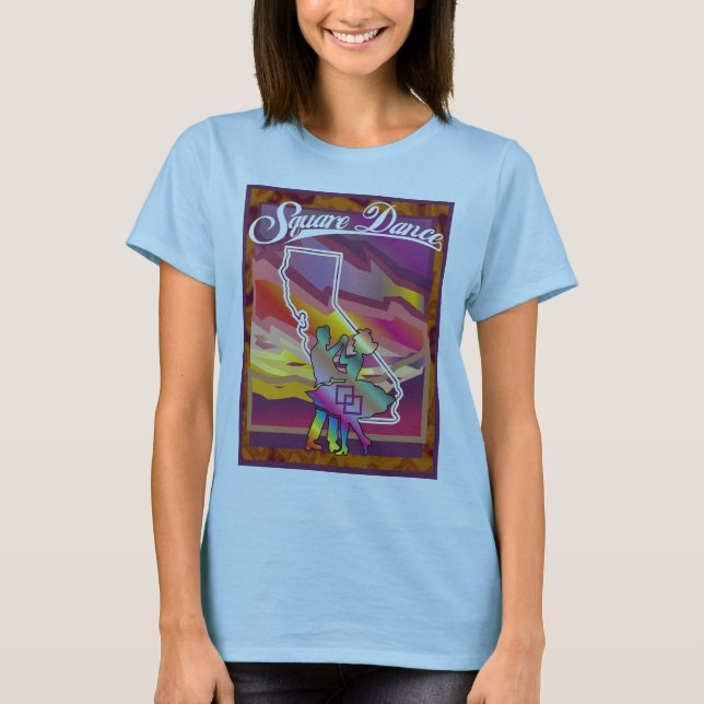 CAMISETA DEL SQUARE DANCE DE CALIFORNIA (Anverso)