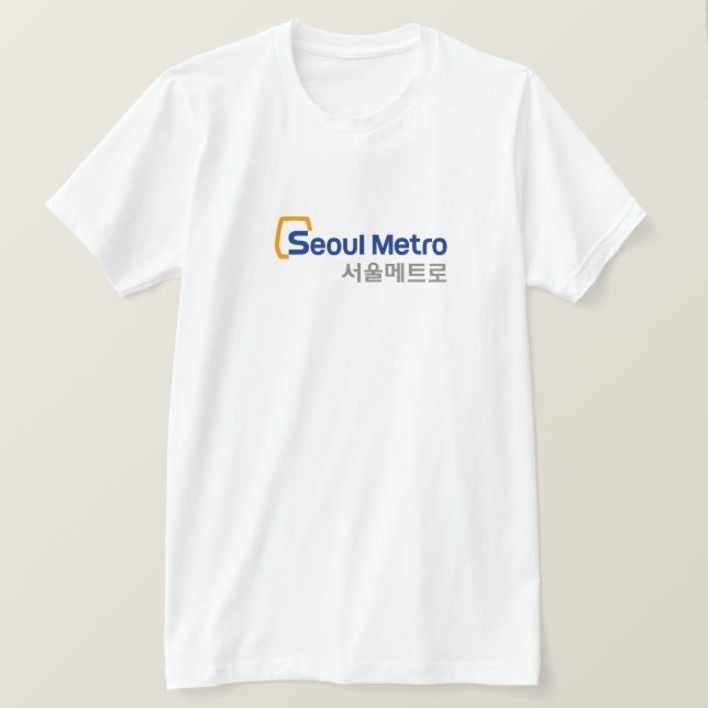 Camiseta del subterráneo del metro de Seul Corea (Anverso del diseño)