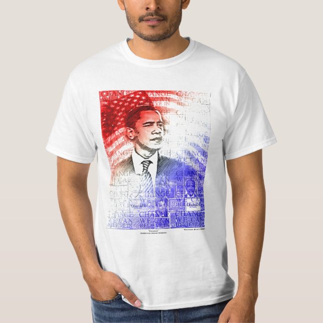 Camiseta del sueño americano de Obama (Anverso)