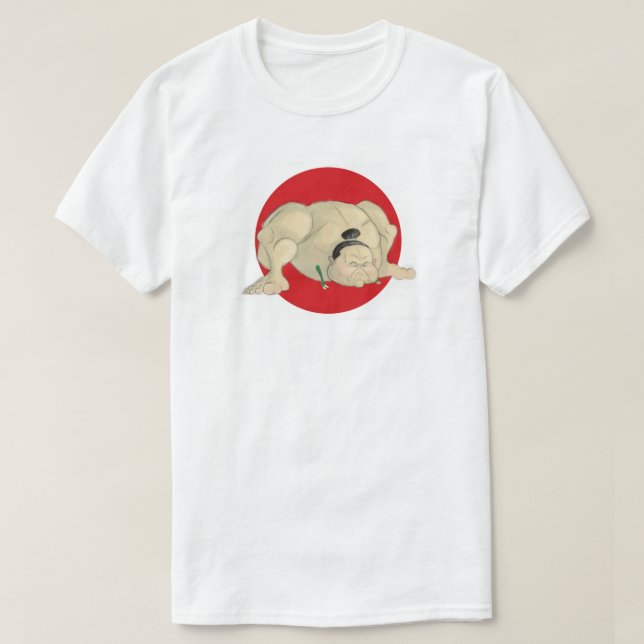 Camiseta del sumo de T-Rex para hombre (Diseño del anverso)