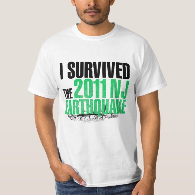 Camiseta del superviviente del terremoto de NJ (Anverso)