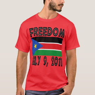 Camiseta del sur de la bandera de la libertad de