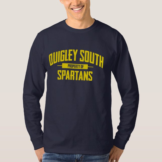 Camiseta del sur de Quigley Spartans (manga larga) (Anverso)