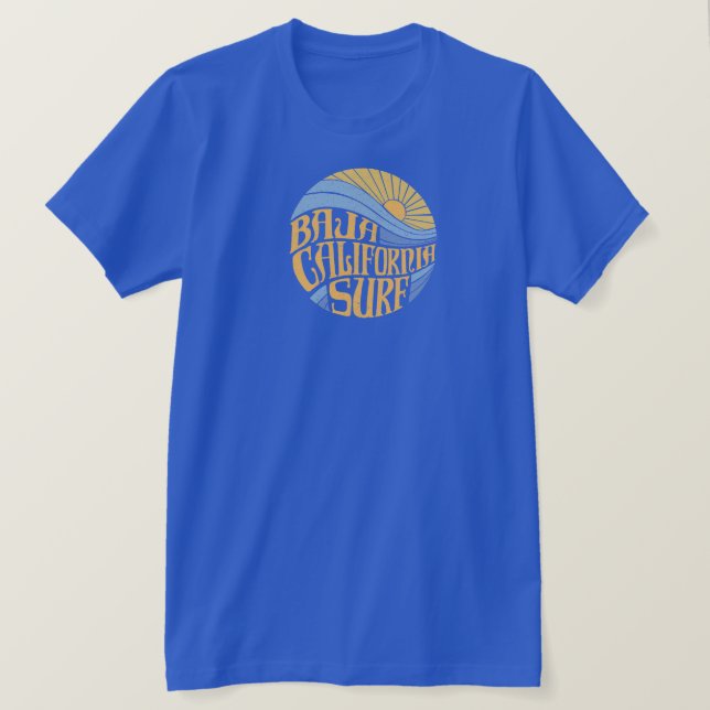 Camiseta del SURF BAJA CALIFORNIA (Anverso del diseño)