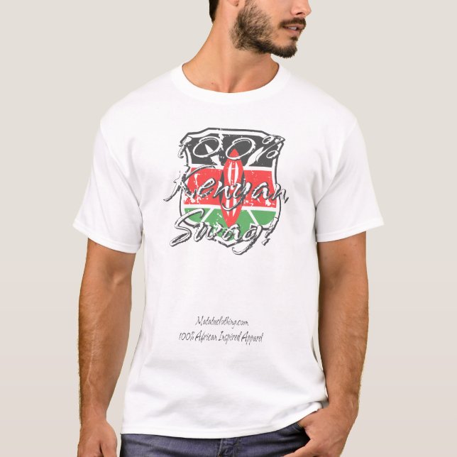 CAMISETA del SWAG 100%KENYAN (Anverso)