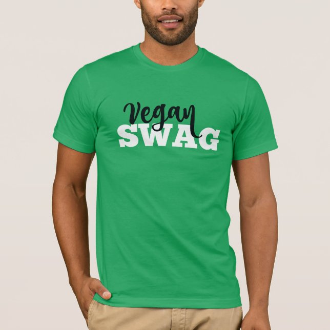 camiseta del swag del vegano (Anverso)