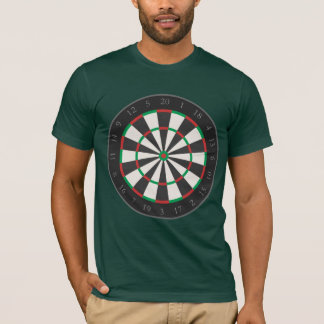 Camiseta del tablero de dardos