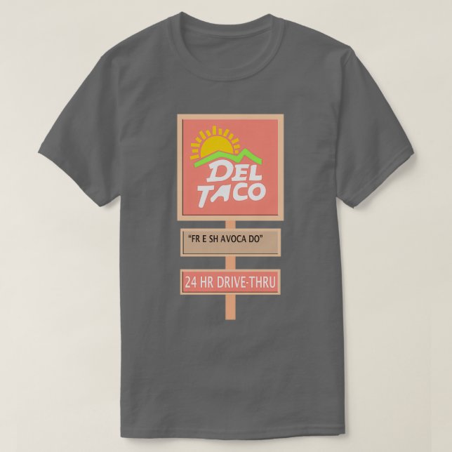 CAMISETA DEL TACO FRESH AVOCADO (Diseño del anverso)