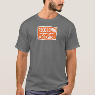 Camiseta del taller de la grabación