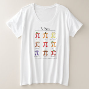 Camiseta del tamaño extra grande de la matemátic
