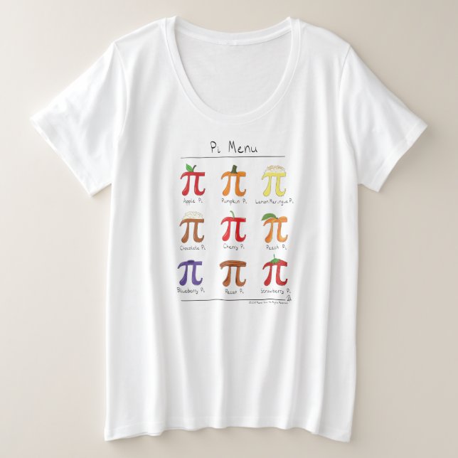 Camiseta del tamaño extra grande de la matemáticas (Anverso del diseño)