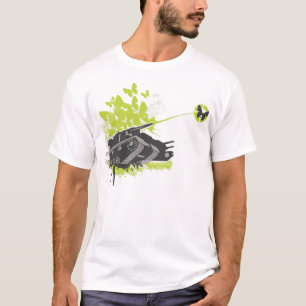 Camiseta del tanque y de las mariposas