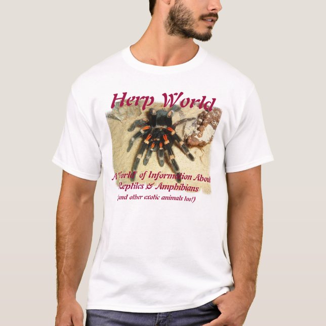 Camiseta del Tarantula del mundo de Herp (Anverso)