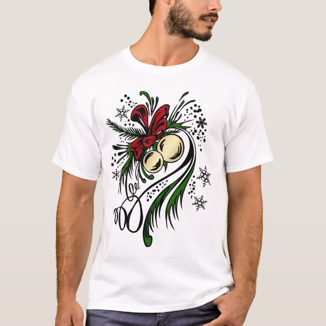 Camiseta del tatuaje del navidad (Anverso)