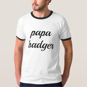 Camiseta del tejón de la papá