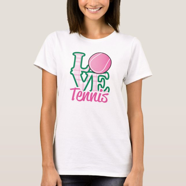 Camiseta del tenis del amor (Anverso)