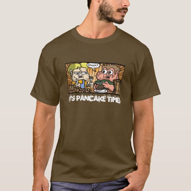 Camiseta del tiempo de la crepe (hombres) (Anverso)