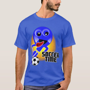 Camiseta del tiempo del fútbol