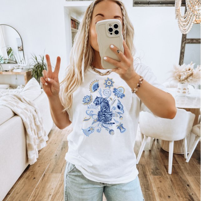 Camiseta del Tiger Boho de estilo oriental (Subido por el creador)